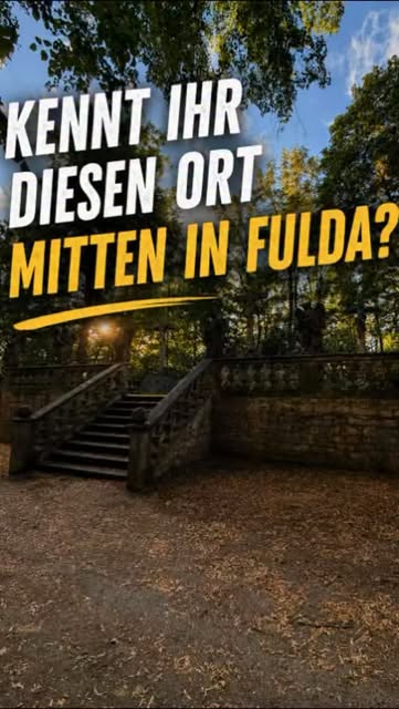 Treppenanlage im Grünen am Frauenberg in Fulda
