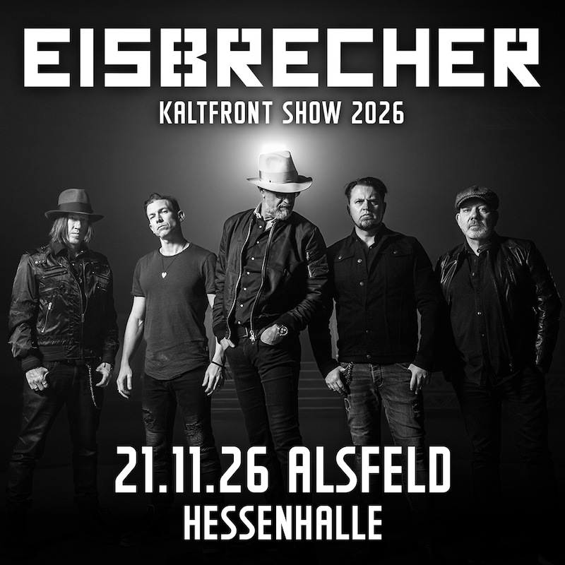 Die Band Eisbrecher, Motiv zur Kaltfront Show 2026