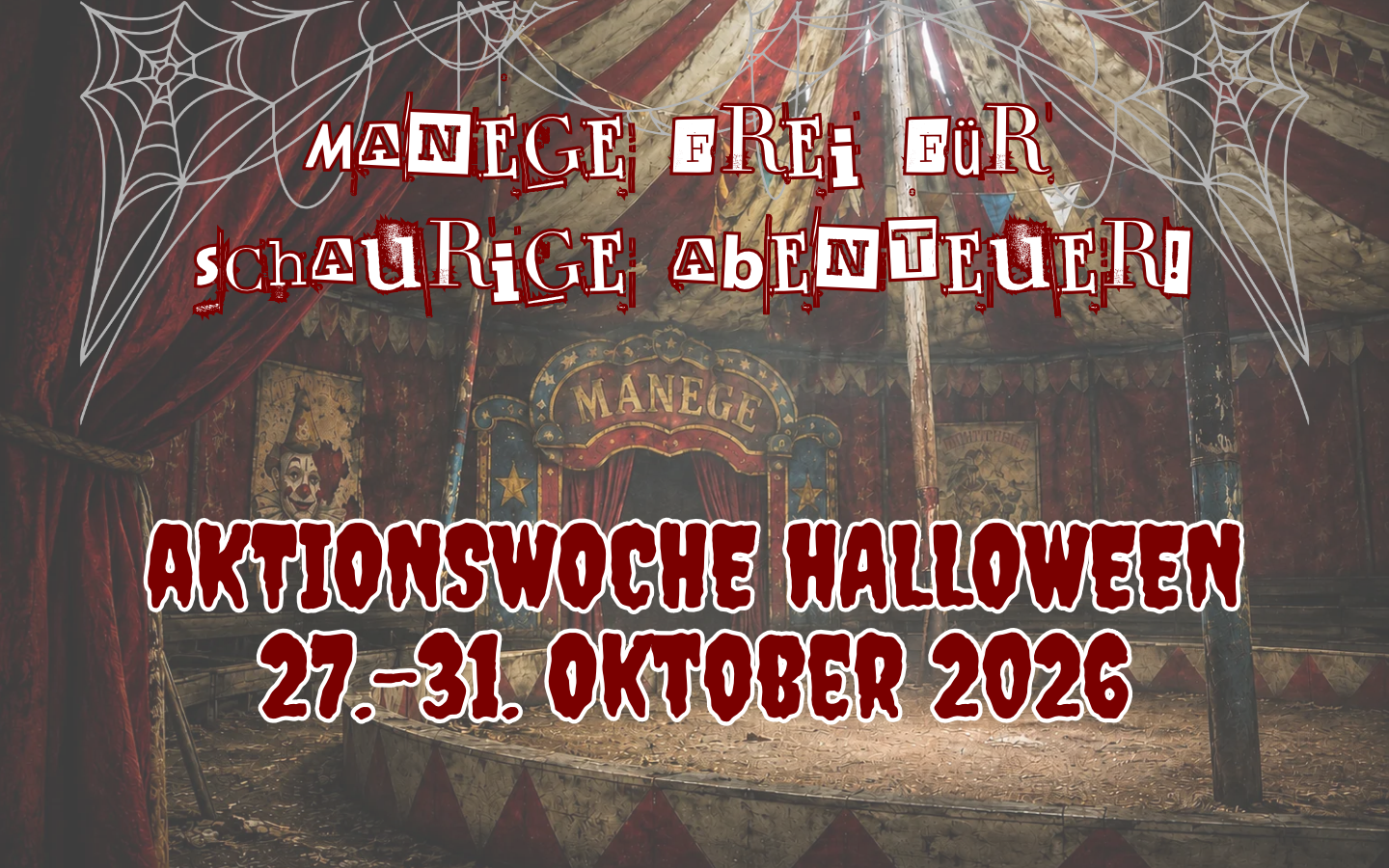 Werbemotiv zur Halloween-Aktionswoche im wortreich Bad Hersfeld
