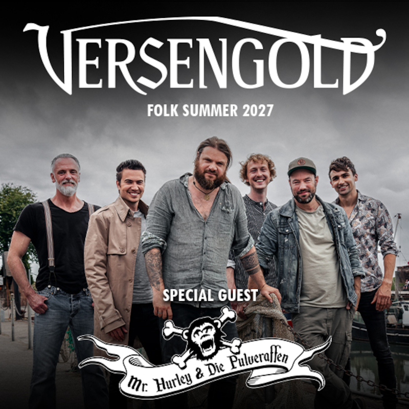 Die Band Versengold – Pressebild zur Folk Sommer Tour 2027